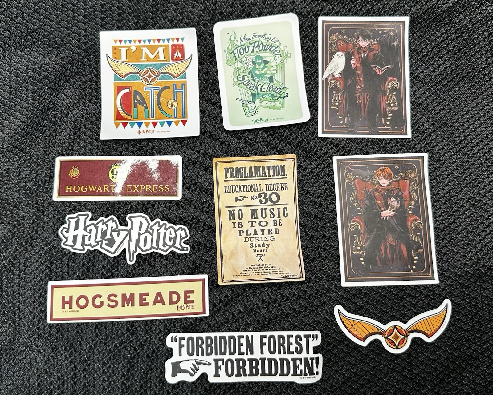 Harry Potter Stickers New Mixed Lot Of 141 Pieces Assorted Colors