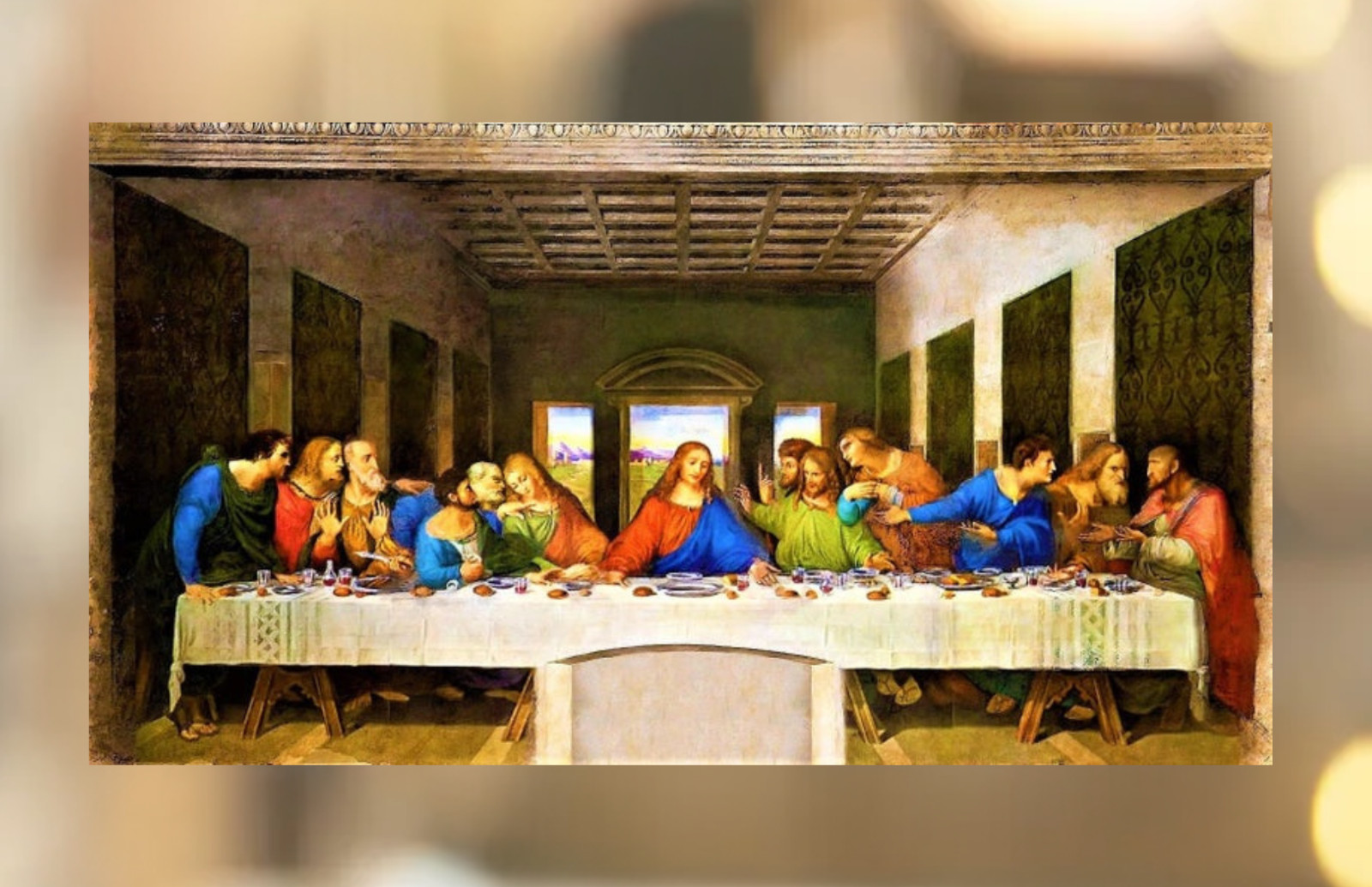 Last Supper ~ Jesus ~ Religious WINDOW CLING Size 10.6″ Repositionable Vinyl