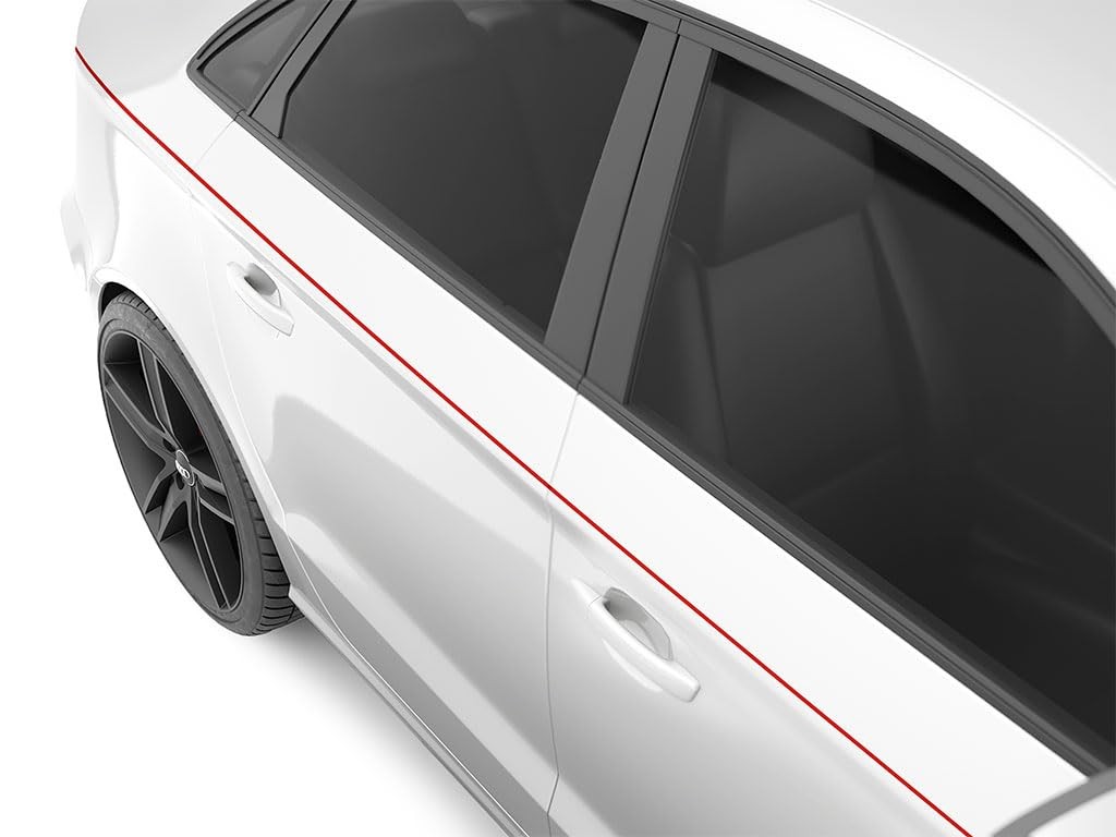 Vinyl Pinstriping Tape 1/2in x 150ft Roll Light Red Gloss Striping Lines