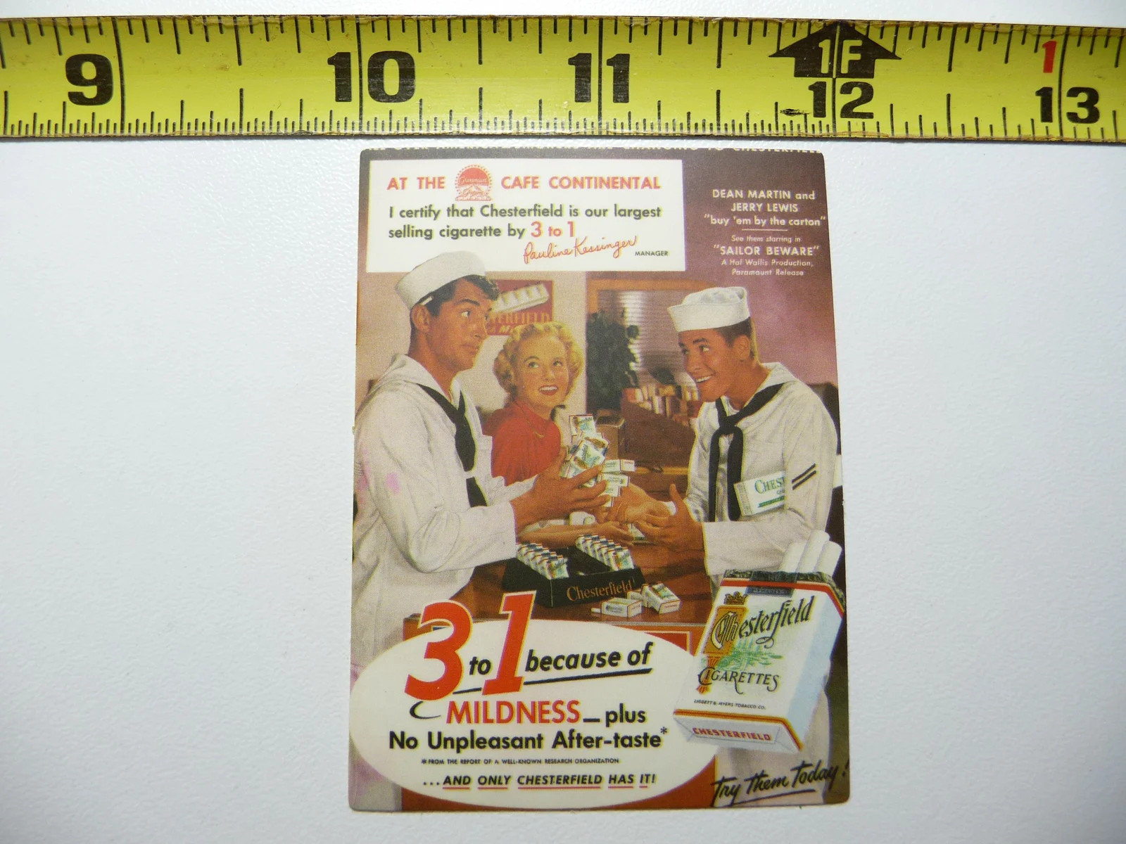 FUN OLD AD ADVERTISEMENT SAILORS CIGARETTE SMALL STICKER DECAL FUNNY