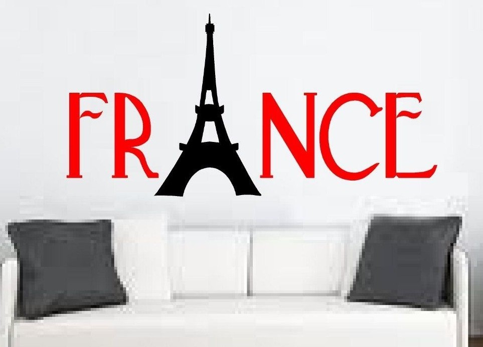 France Eiffel Tower wall sticker decal mural art kids teenagers nursery Paris
