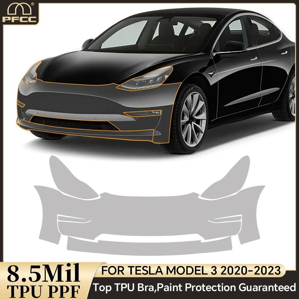 For Tesla Model 3 2020-2023 Full Car PreCut Paint Protection Film Clear Bra PPF