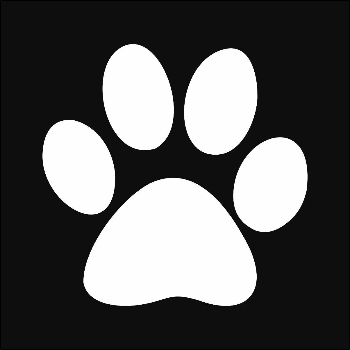 Paw Print Vinyl Decal Bumper Sticker Car Window Dogs Pet Laptop Animals Puppy