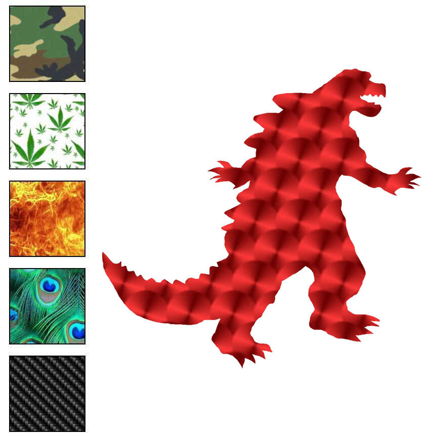 Godzilla Japan, Vinyl Decal Sticker, 40 Patterns & 3 Sizes, #6699