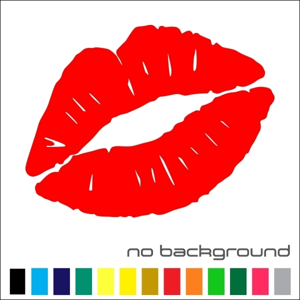 Kiss Lips Mark Vinyl Sticker Die-cut Car Decal Sexy (Color & Size to Choose)