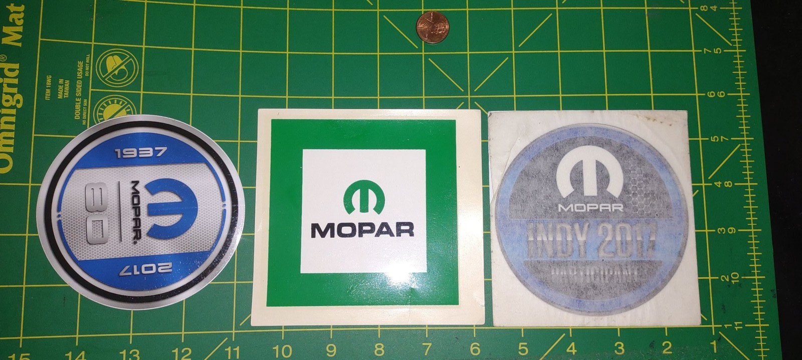 M-Stickers Decals Set 3 Automotive Logo Vinyl Round Square Multi-Color