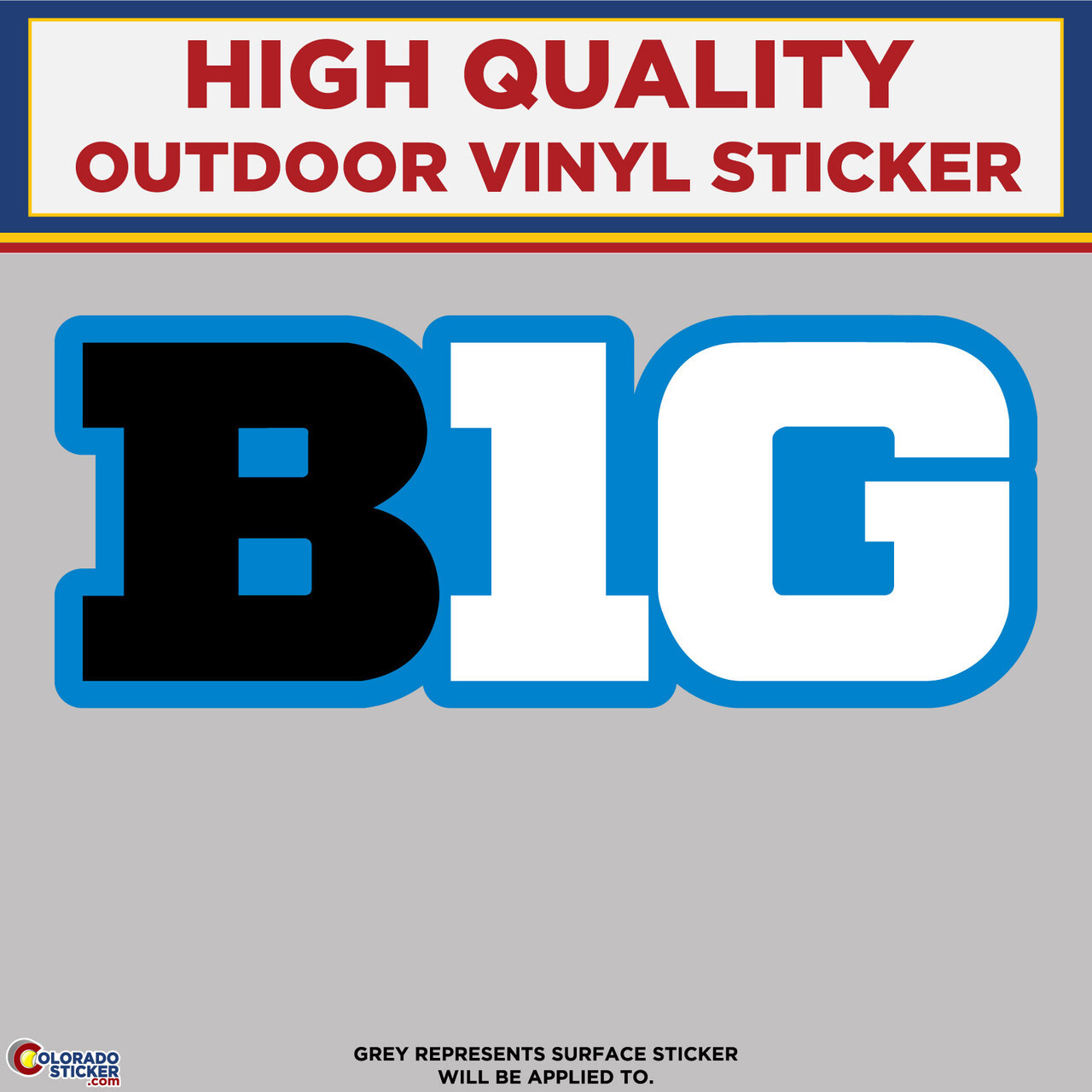 Big Ten Conference, High Quality Vinyl Stickers