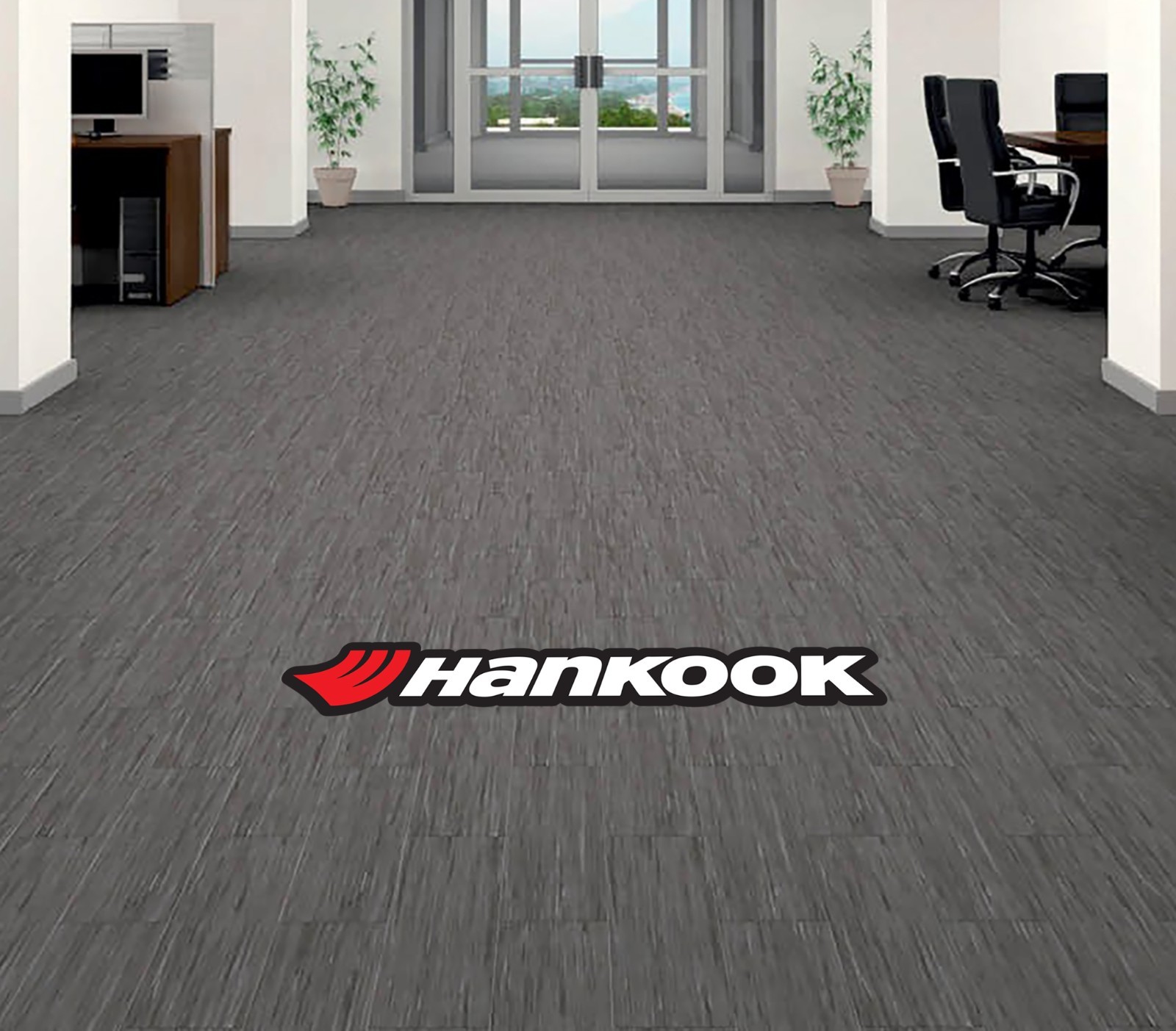 Hankook Tires Company logo Floor Vinyl Decal Sticker 5″-52″ carpet concrete