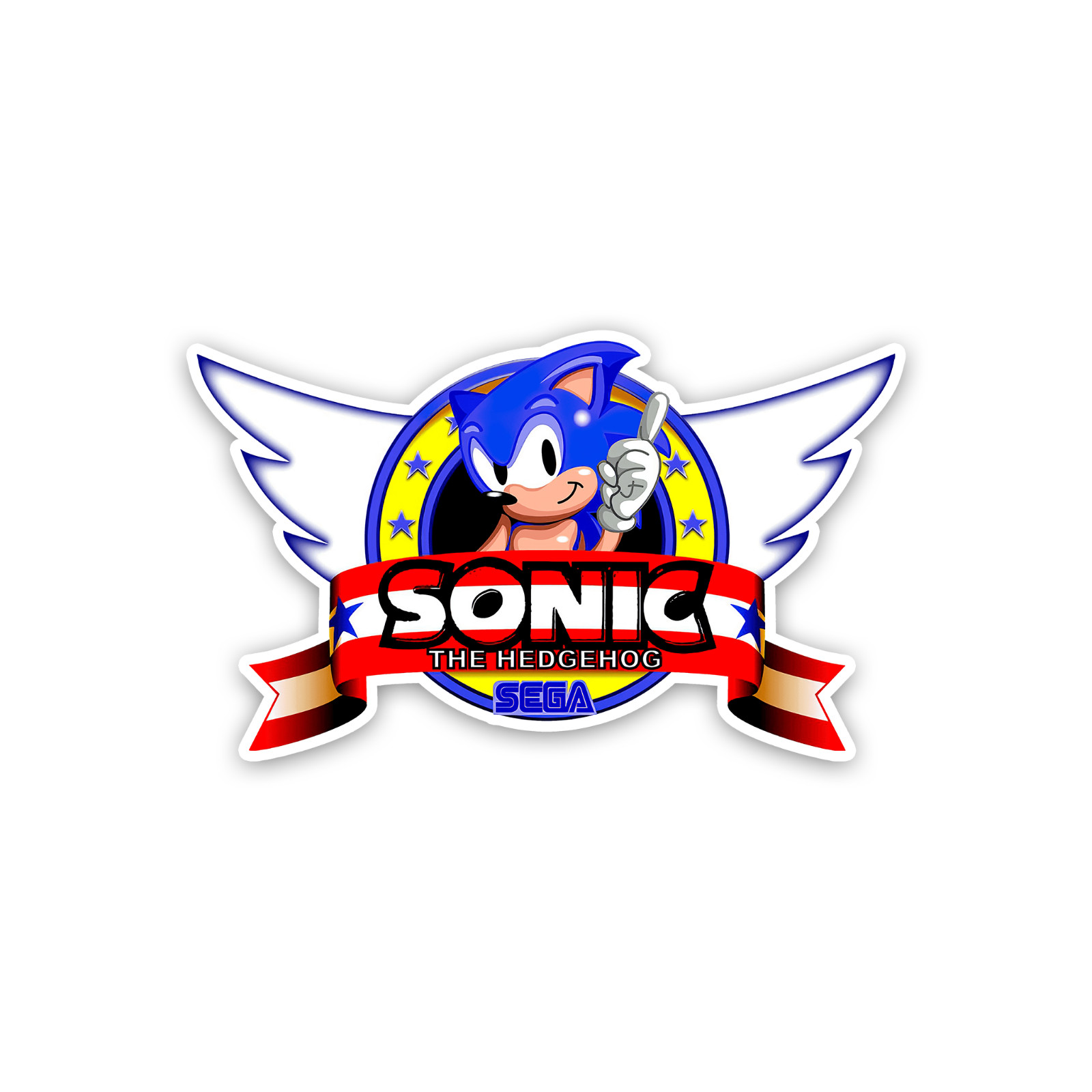Sonic the Hedgehog Sticker 4 Inch Vinyl Decal Waterproof Sega Genesis Console