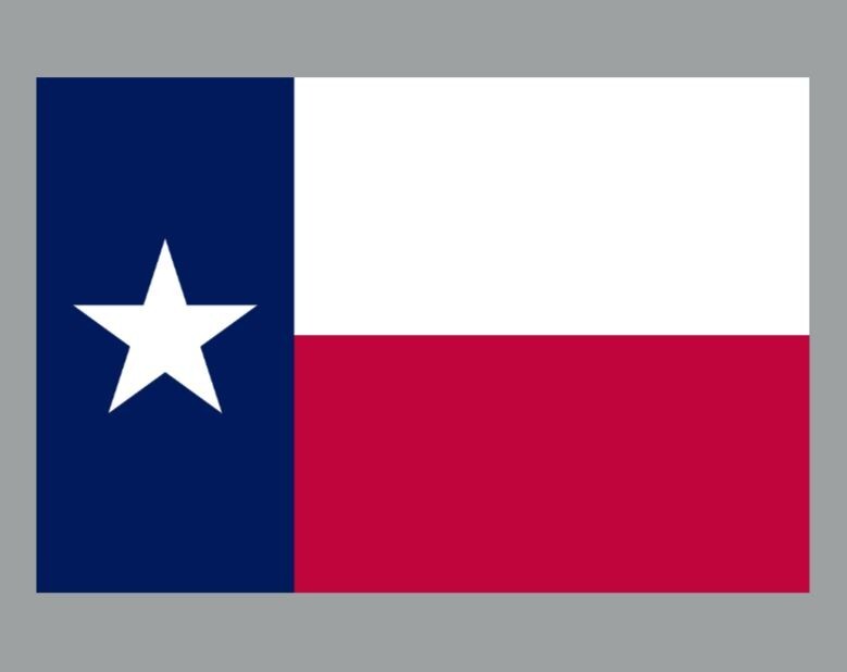 Texas Flag Die Cut Glossy Fridge Magnet