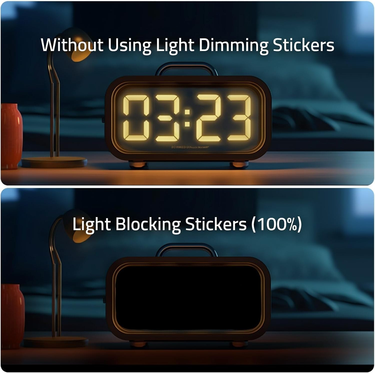 Peel-and-Stick LED Light Covers – 2 Sheet Set in Stylish Black and White