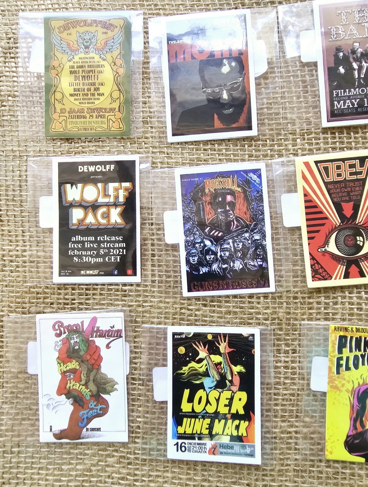 Rock N Roll Classic Band Waterproof Stickers 2.5″+, 15 Pc Pink Floyd, Jimi Hendr