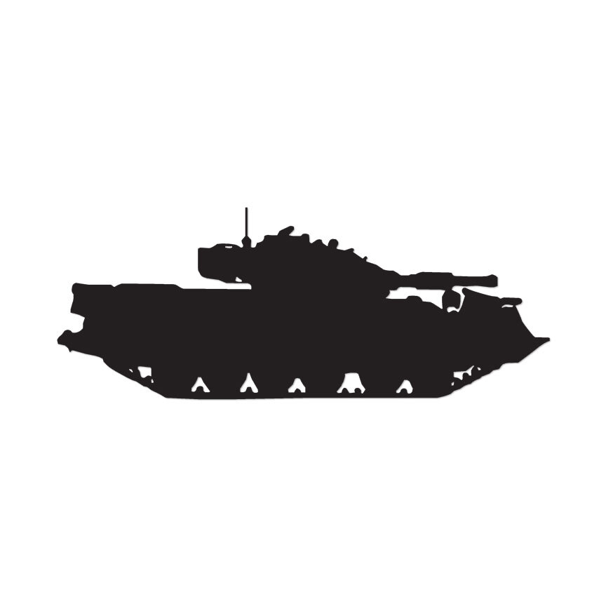 Tank Military M1A1 Sweeper – Decal Sticker – Multiple Colors & Sizes – ebn3037