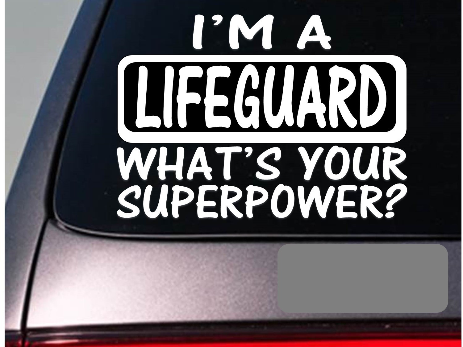 I’m a lifeguard sticker decal *E131* swimming float diving board whistle