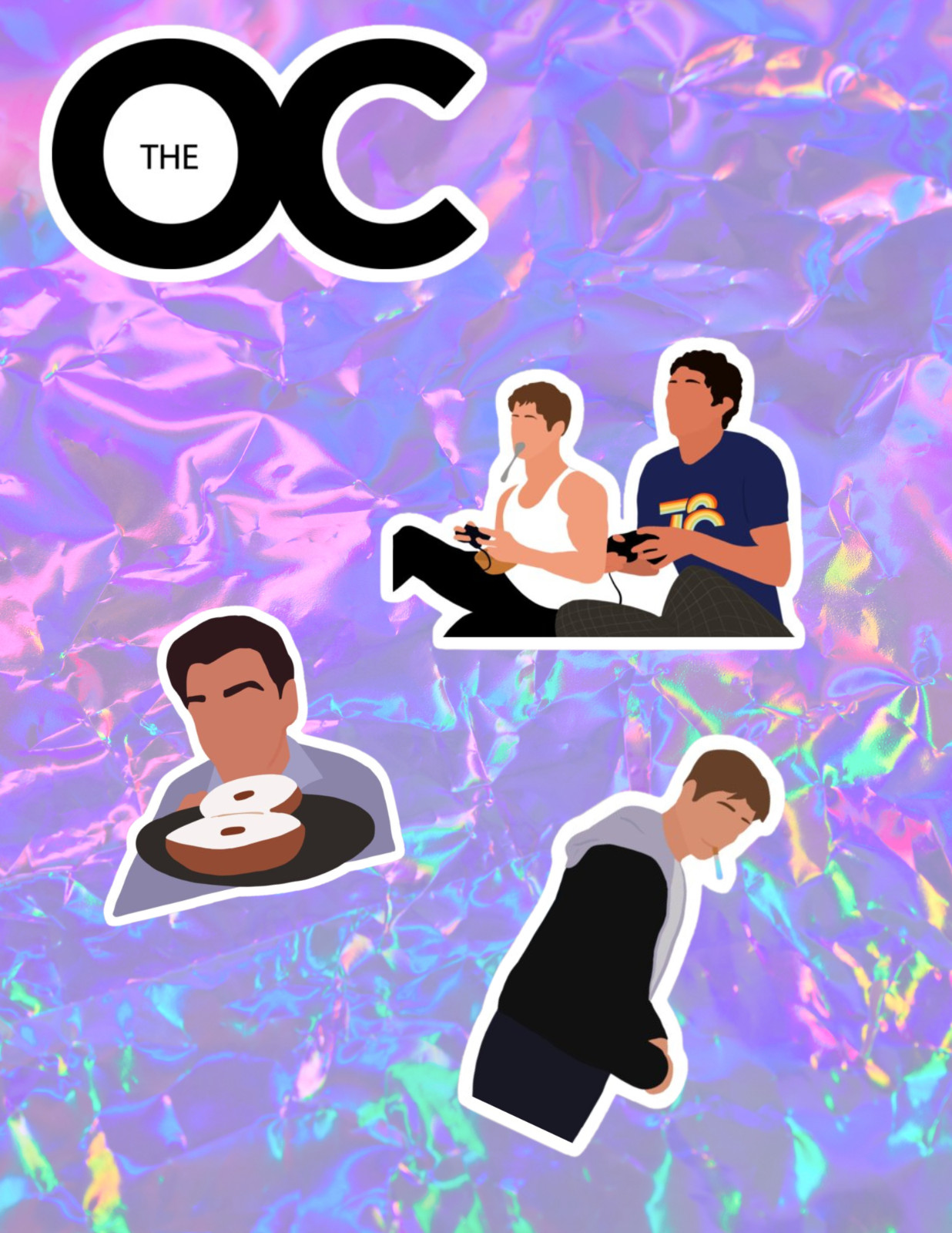 The OC 2000’s TV 4pc Sticker Pack