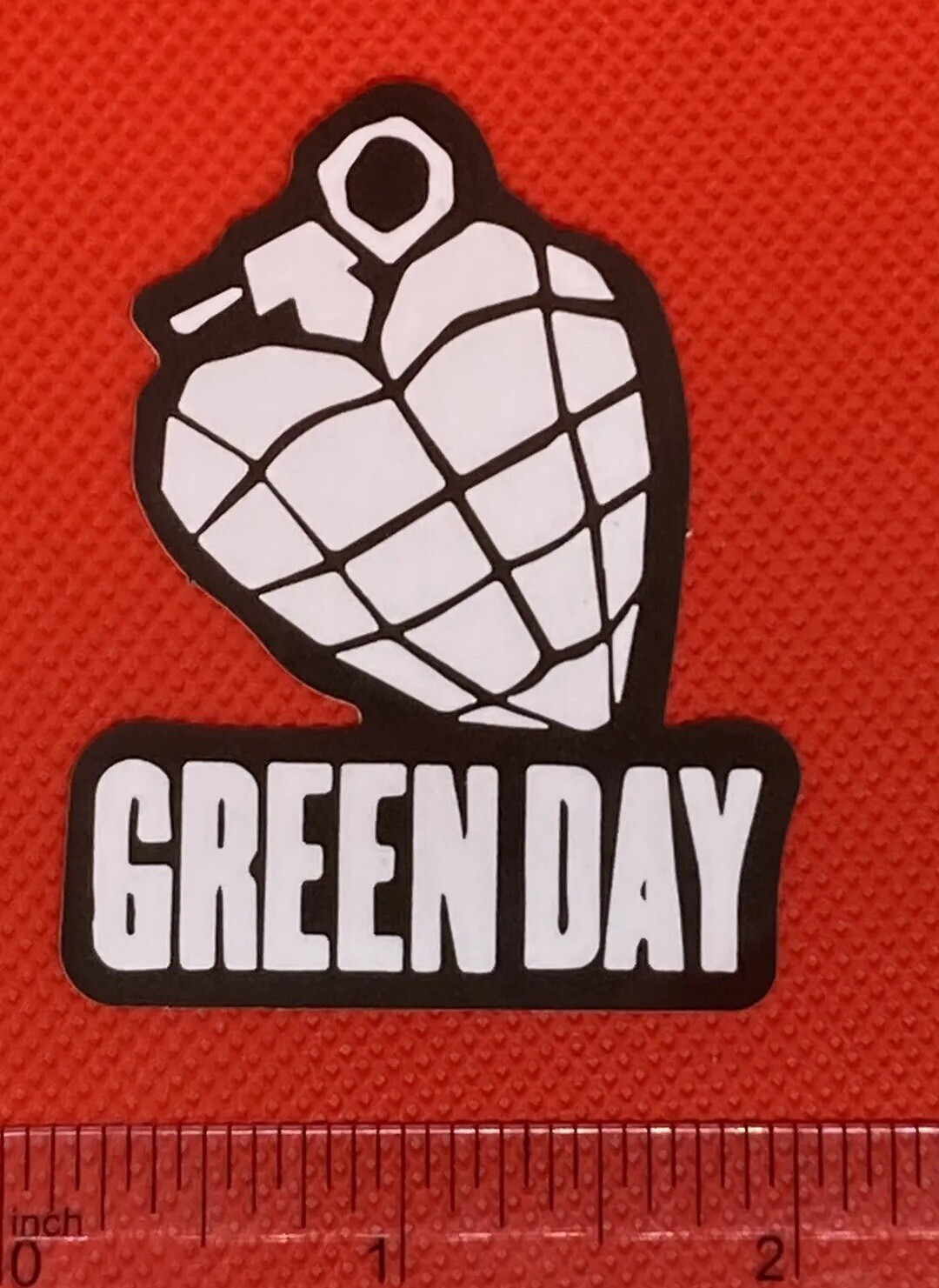 Green Day Band Logo Decal Sticker Black And White Fast Free US Shipping! 🇺🇸