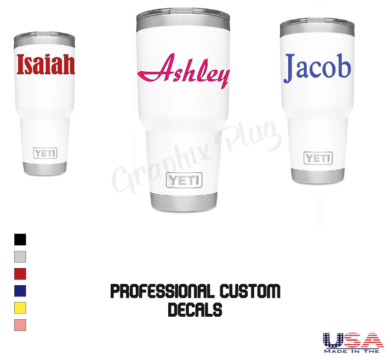 Custom Text Decal Vinyl Lettering Personalized Sticker Name