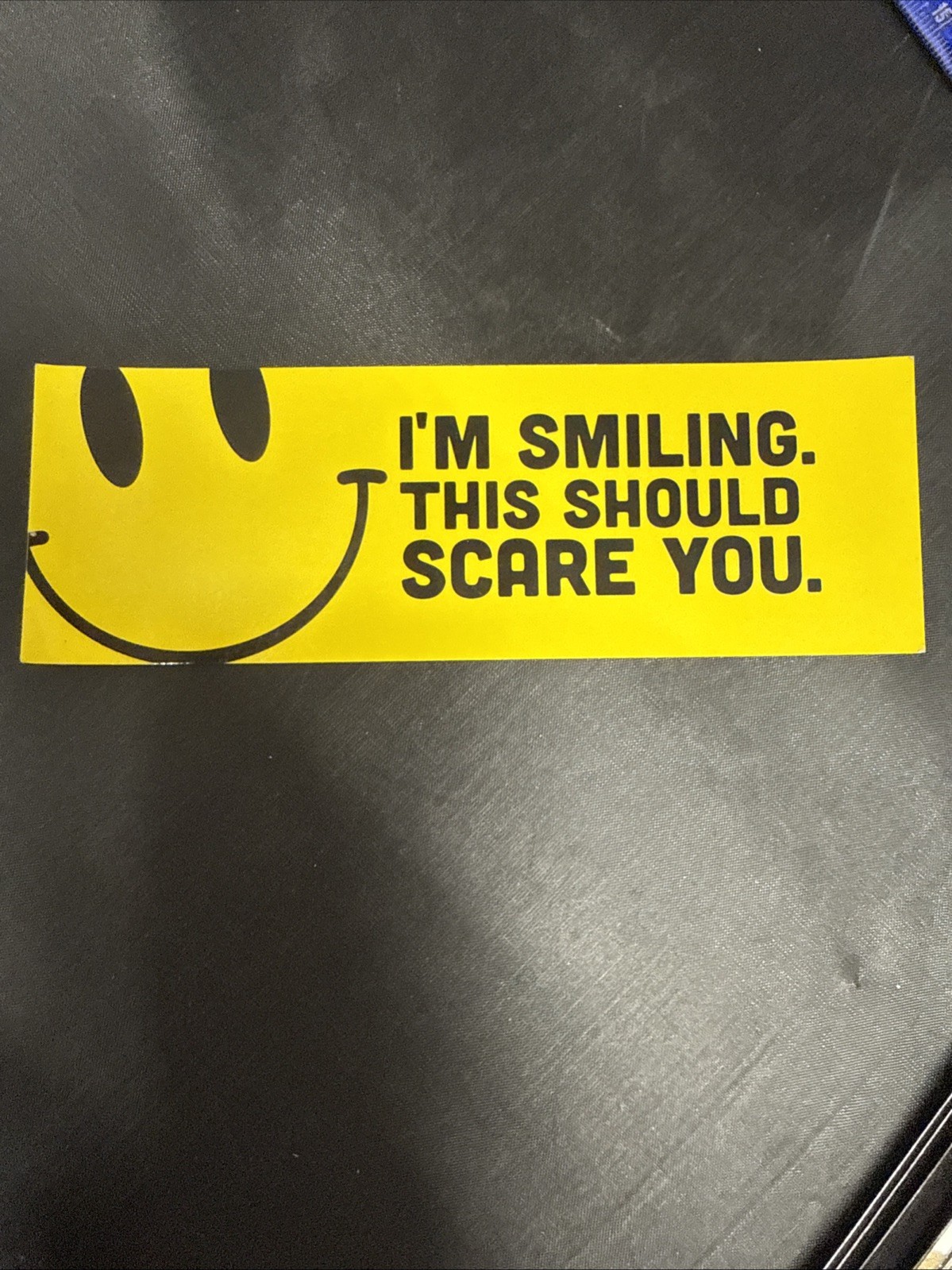 2000s Y2K Scholastic Book Fair Deep Ink Sticker Bookmark I’m Smiling This Should