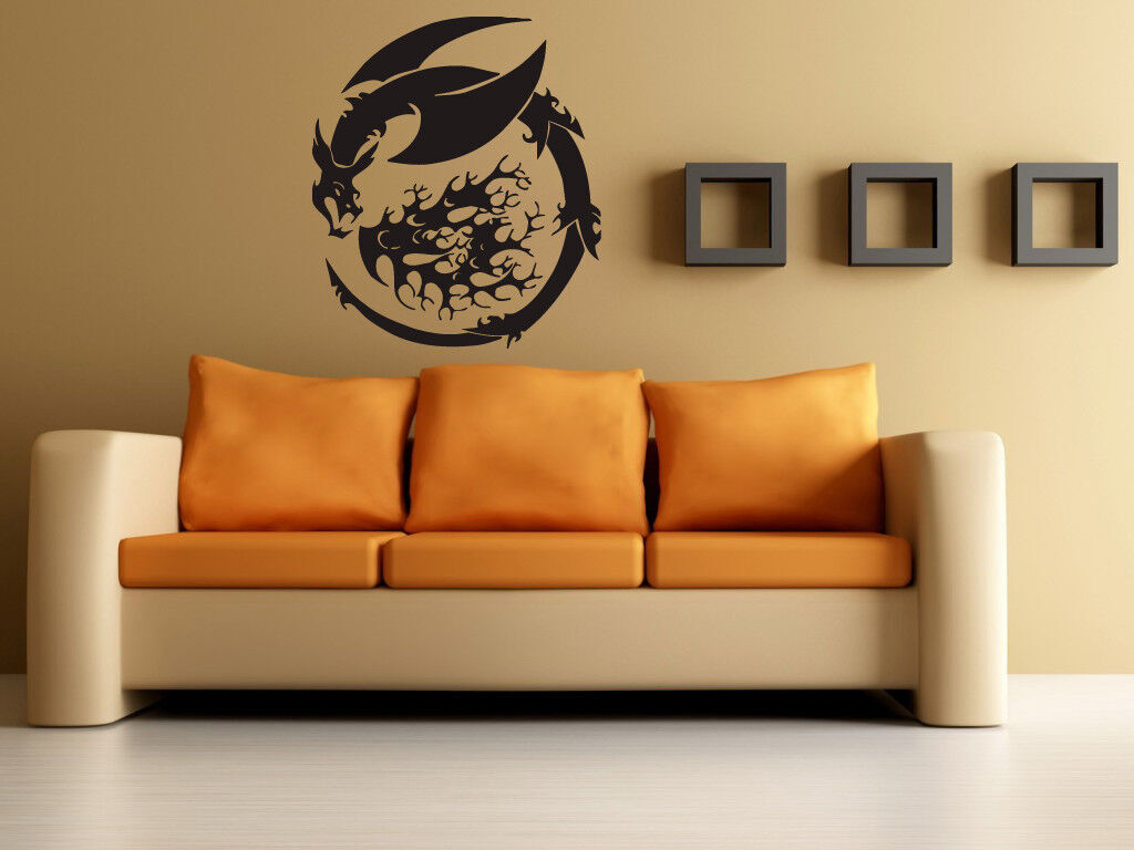 Dragon Basilisk Emblem Urban Art Mural Wall Art Decor Vinyl Sticker z330