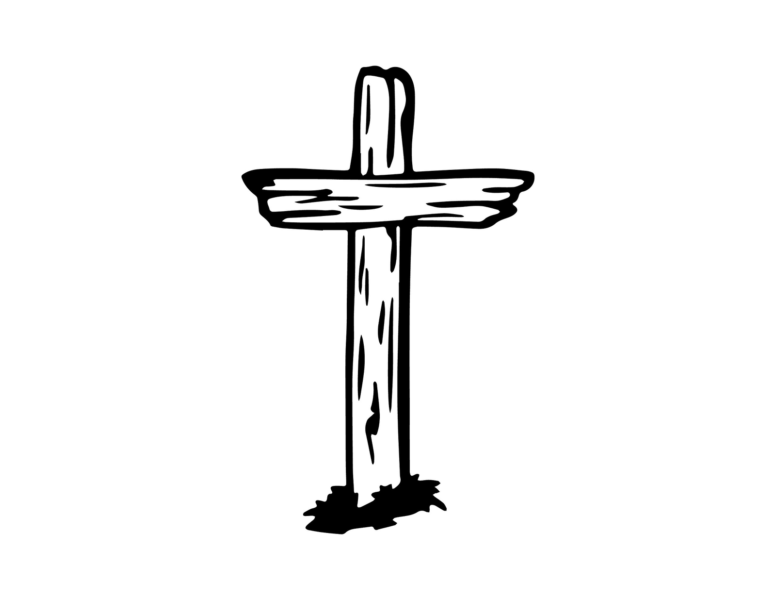 CMI NI505 Cross Decal | Old Rugged Cross Decal | 5.5-Inches | Premium Quality