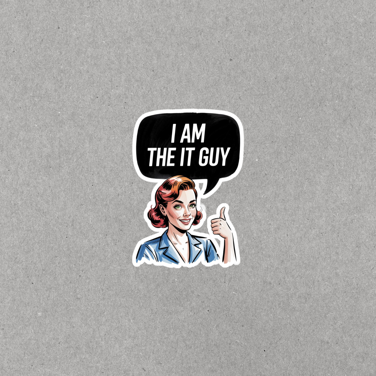 Retro IT Pro Thumbs Up Vinyl Sticker Decal #6887