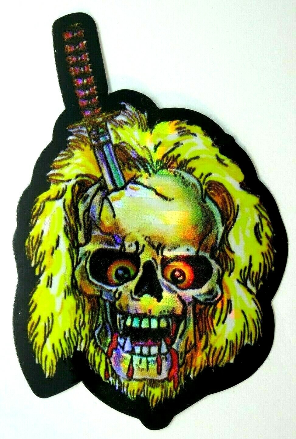 Skull Gothic Horror Prism Vending Sticker Decal