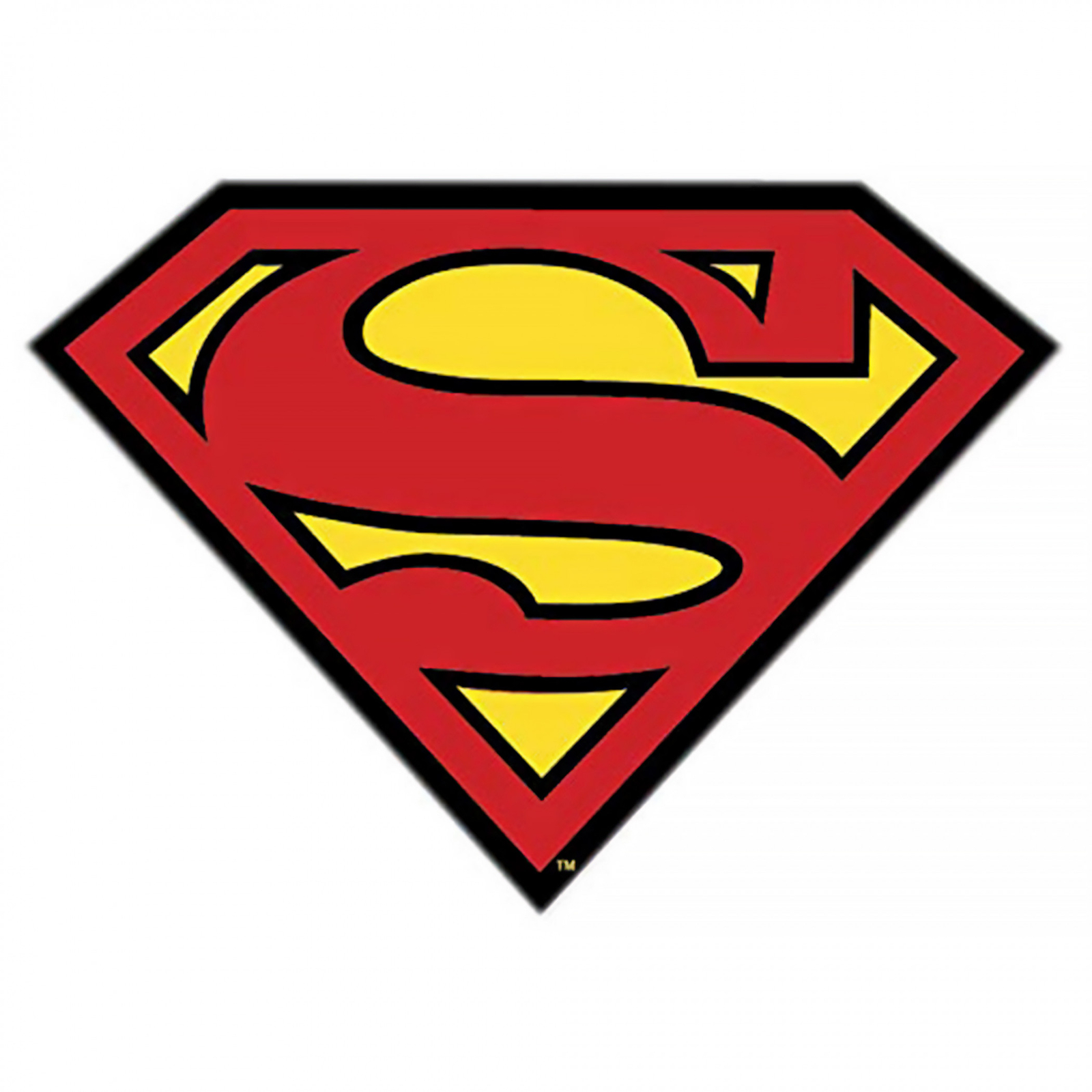 DC Comics Superman Logo Car Emblem Silver