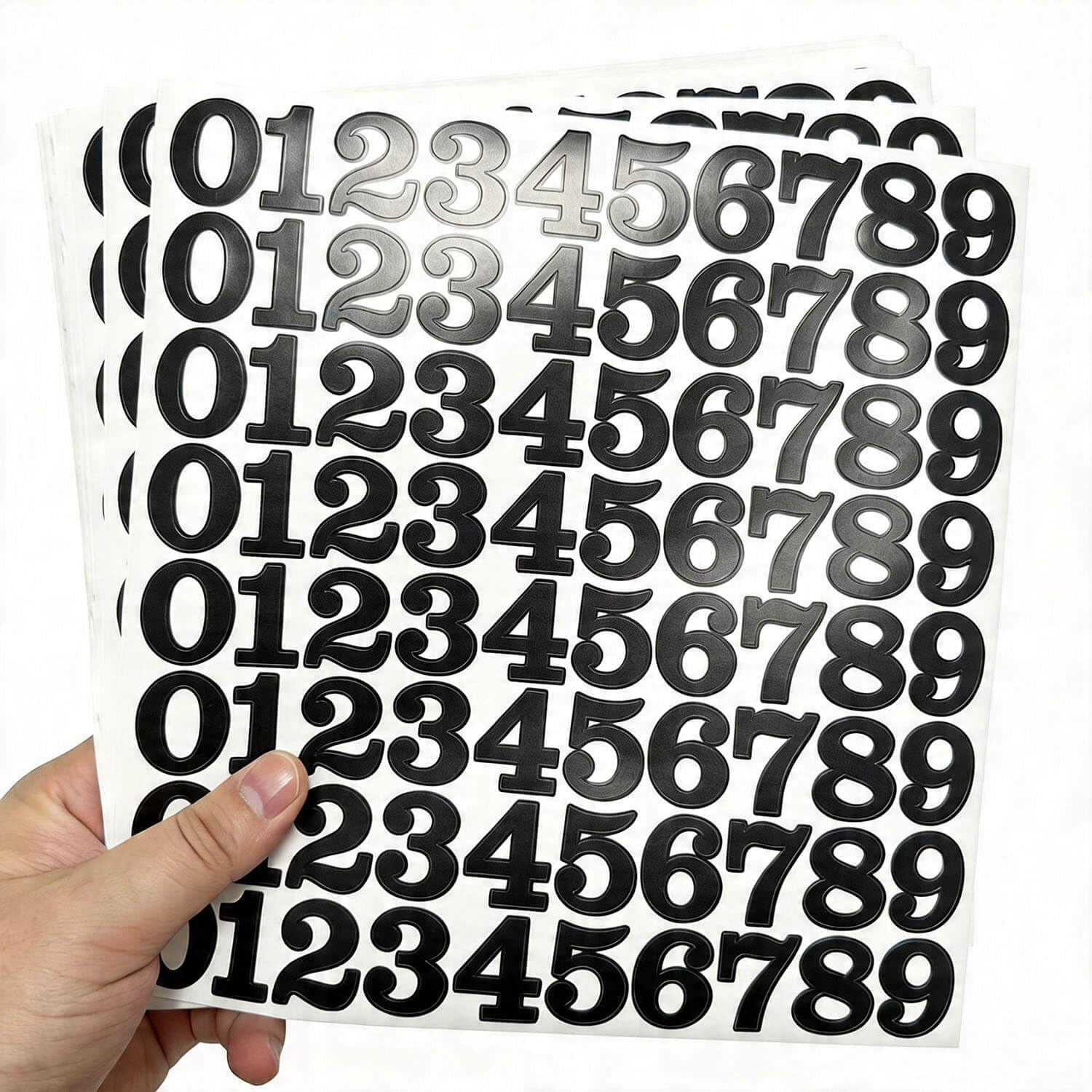 800 Pcs 1 Inch Number Stickers,10 Sheets Vinyl Waterproof Mailbox Numbers,Self-A