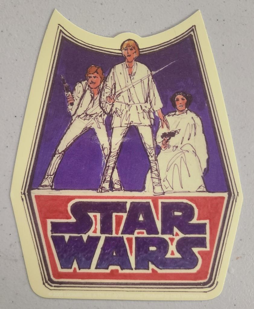 Star Wars Luke Skywalker, Leia & Han Solo Sticker