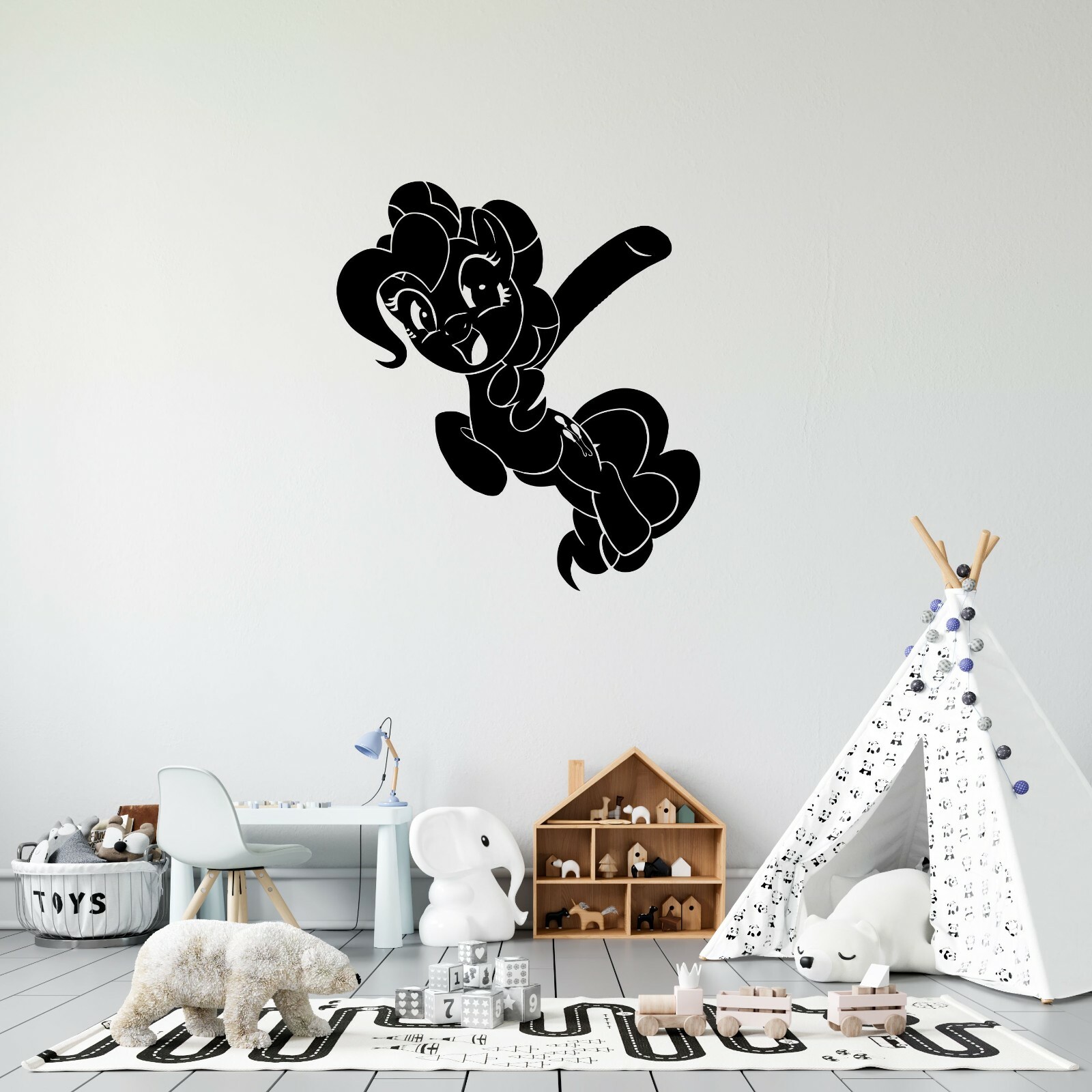 Happy Pinkie Pie My Little Pony Friendship Is Magic Vinyl Home Wall Decal 20×21