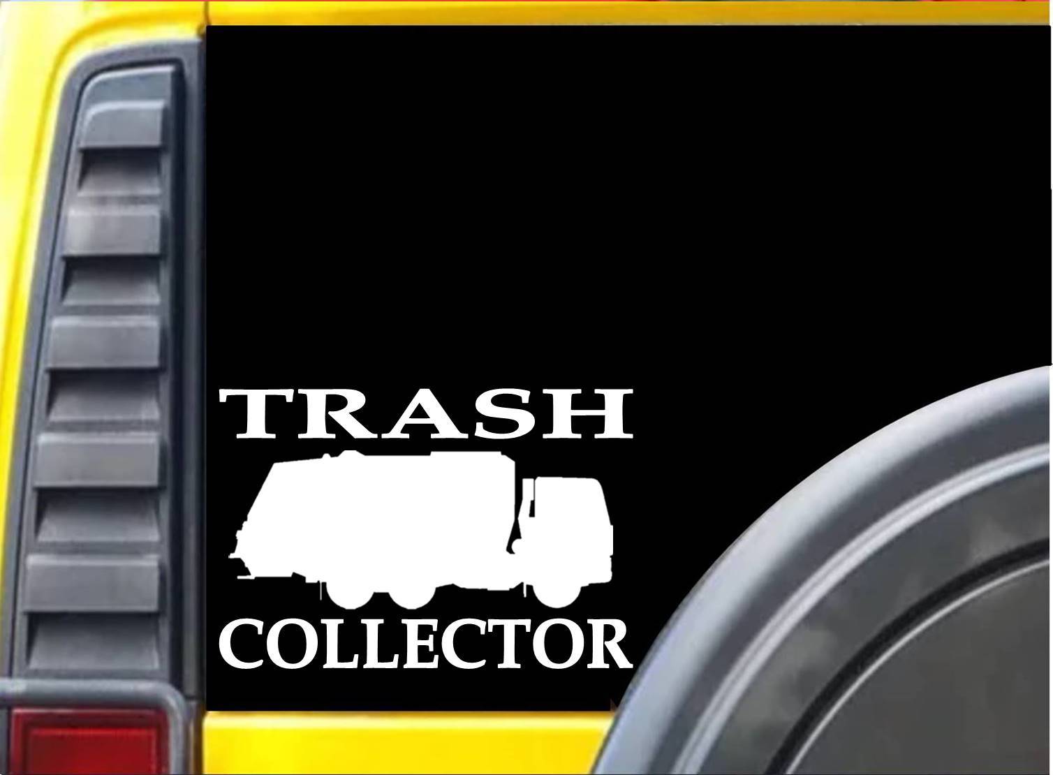Trash Collector sticker L227 8″ vinyl garbage truck decal