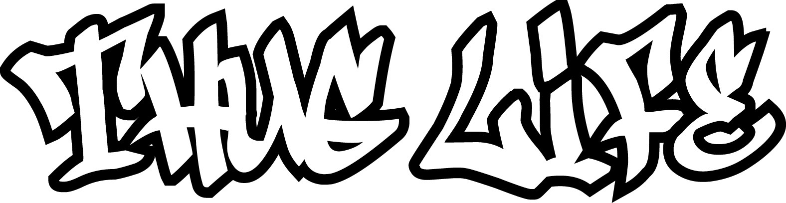 22 inch Large Thug Life Graffiti Decal Window Sticker Car Decor Urban Art