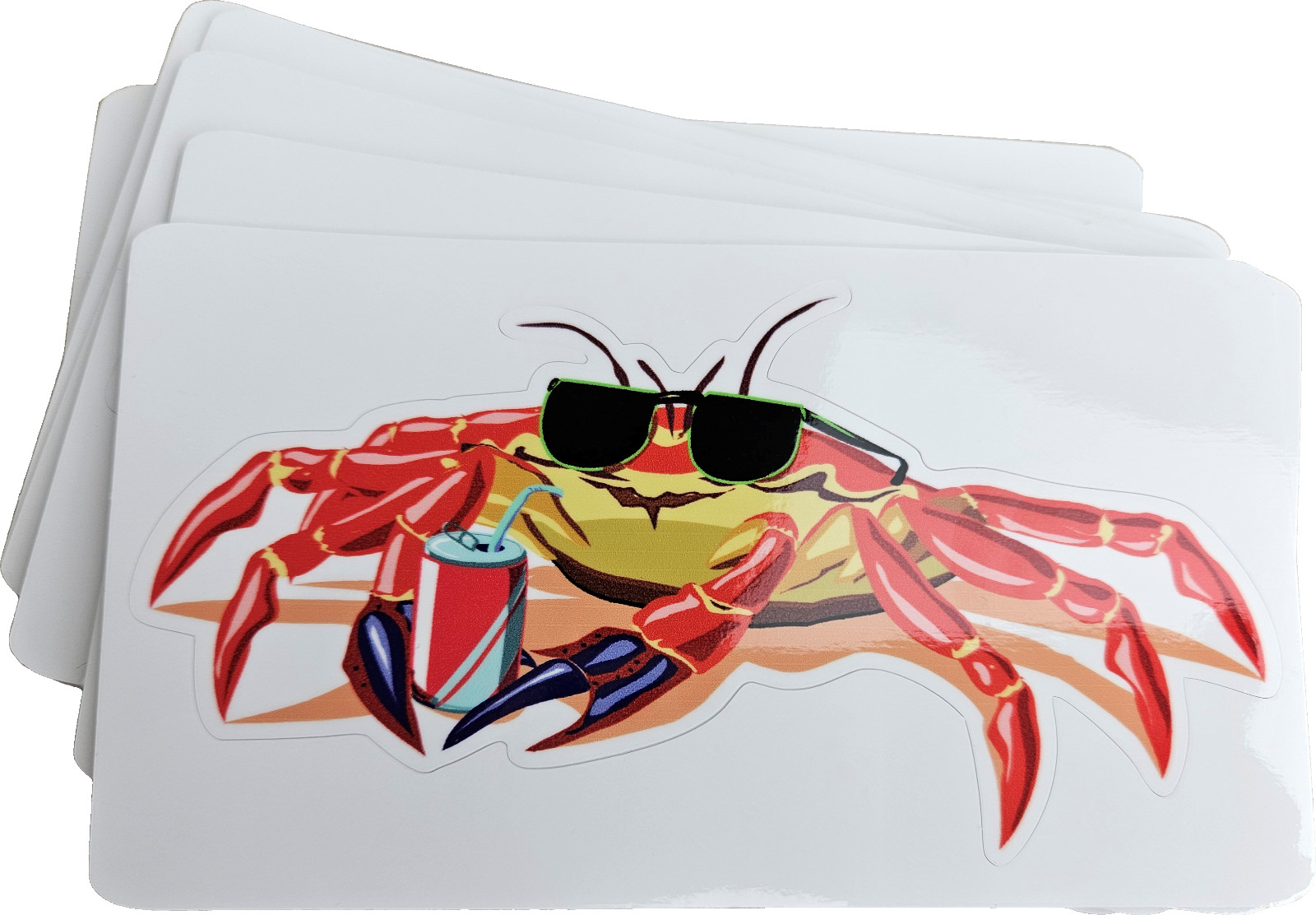 5″ inch Cool Crab Vinyl Sticker Online 90s Retro PC Vintage Print Shop Clip Art