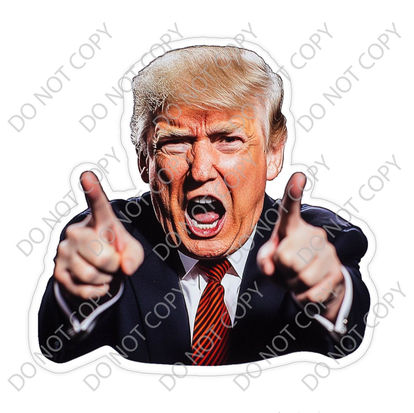 Laminated Vinyl Decal Die Cut Waterproof Sticker – President Donald Trump
