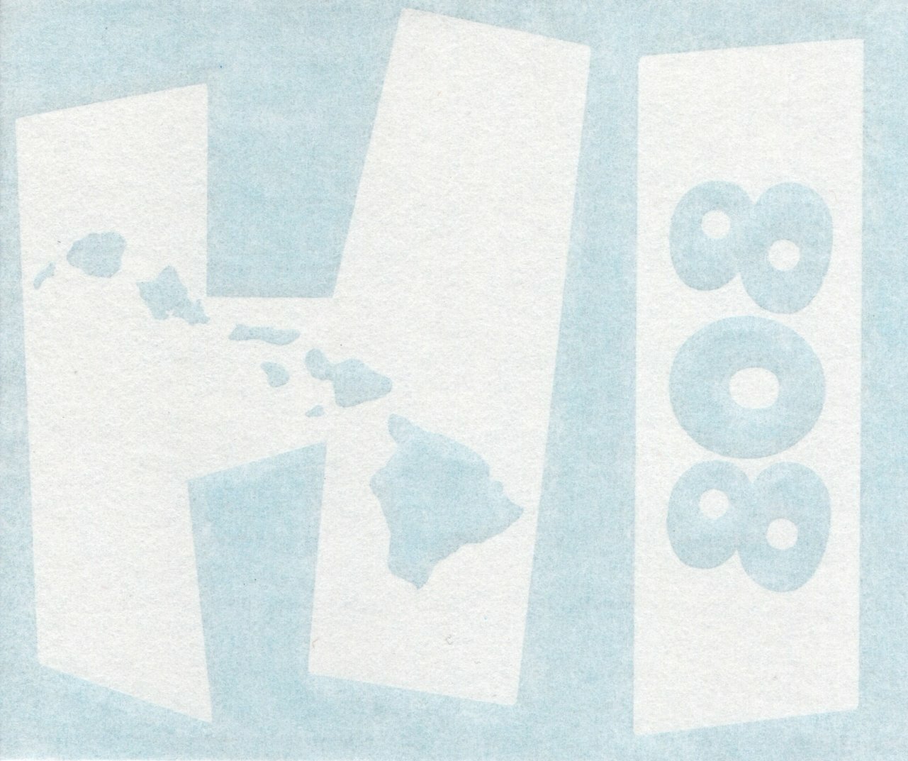 Hawaiian Islands 808 HI Hawaii Aloha State Car Window Vinyl Decal Sticker 05048