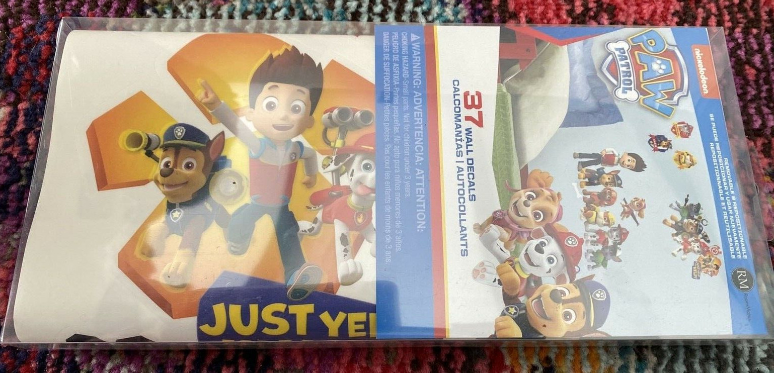 Paw Patrol Skye Wall Decal – dogs Just Yelp For Help Peel/Stick NEW stickers