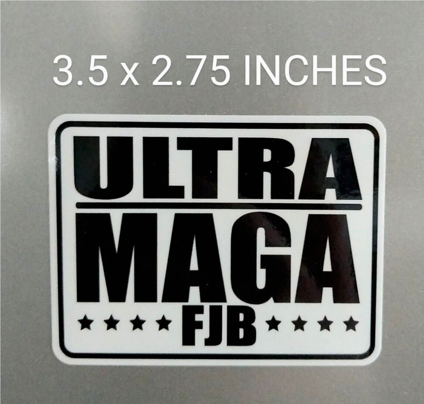 3.5″ Ultra MAGA Decal Vinyl Sticker FJB Anti Biden Trump Brandon USA Stars Flag
