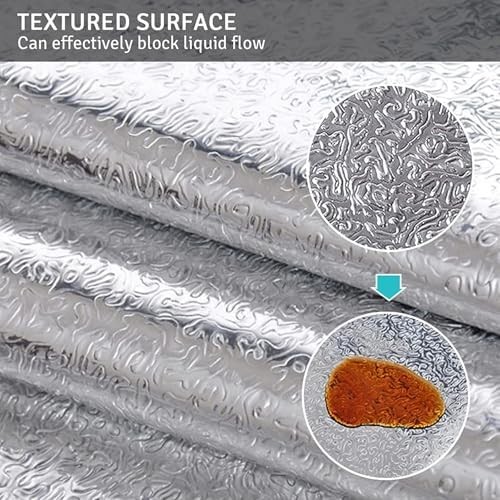 Kitchen Wallpaper Oil Proof Sticker Backsplash Aluminum Foil Self-Adhesive Paper