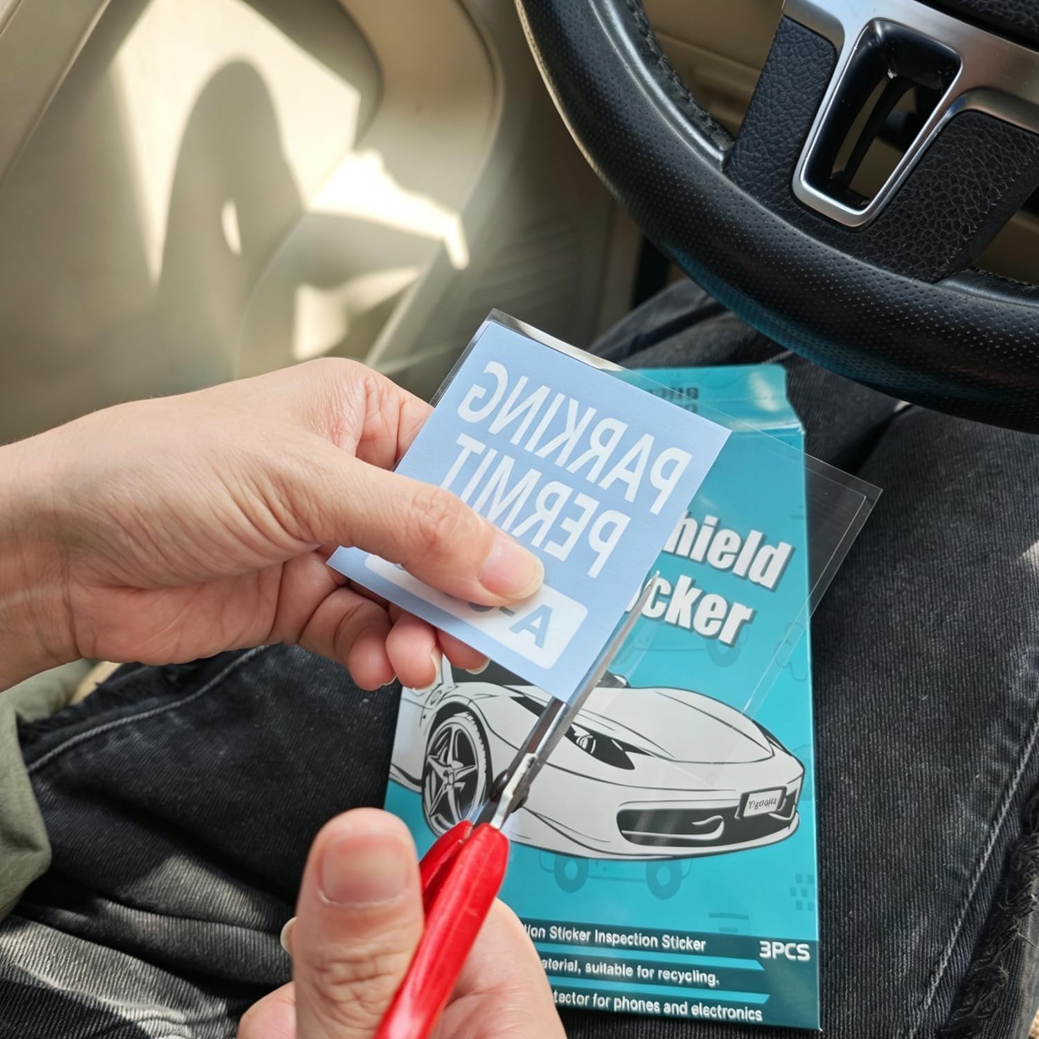Car Windshield Sticker Applicator, Static Cling for Stickers Easy Application,..