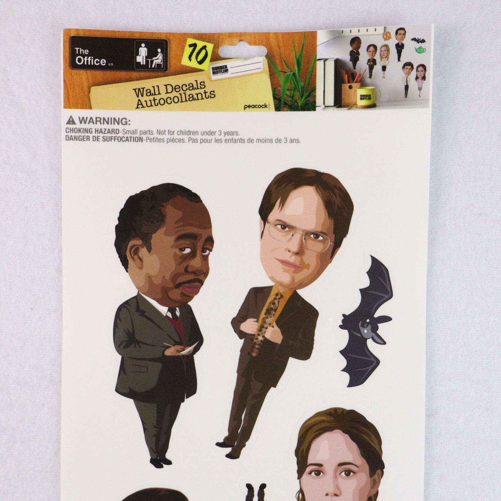 The Office Michael Scott Dunder Mifflin Dwight Sticker Wall Decal LOT 10 SHEETS