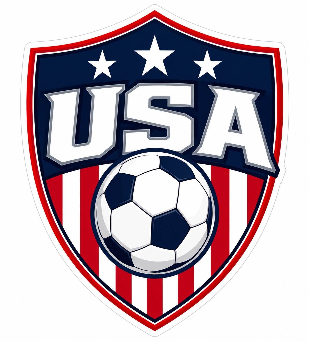 USA National Soccer Team Weather Resistant Vinyl Sticker/Decal 05