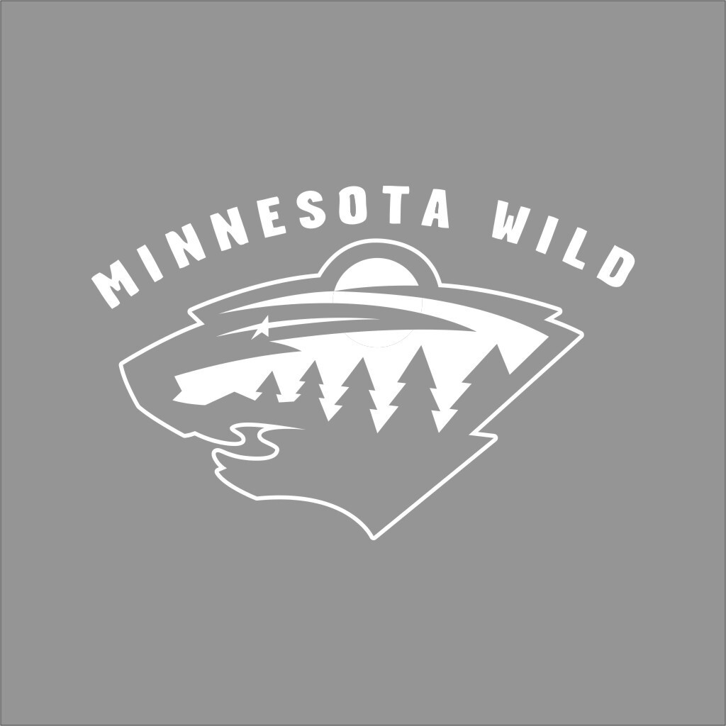 Minnesota Wild NHL Team Logo 1 Color Vinyl Decal Sticker Car Window Wall