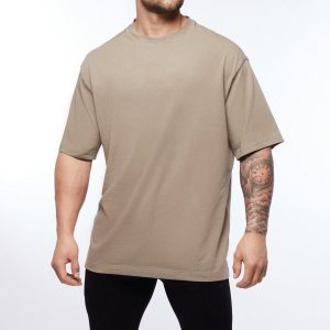 Custom T Shirt Maker Crew Neck Cotton Oversized T Shirt Outfit for Men