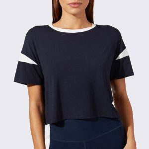 Custom Cotton Women's Crew Neck Loose Fitting Oversized Bulk T Shirts