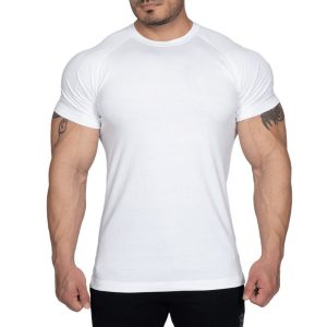 Wholesale T Shirts Bulk Short Sleeve Raglan Mens Cotton Slim Fit T Shirts