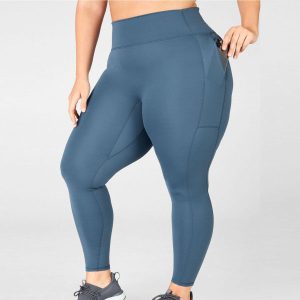 High-Waisted Plus Size Active Leggings – Custom Zip Pocket Design
